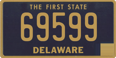 DE license plate 69599