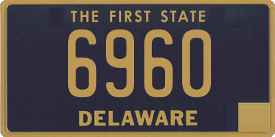 DE license plate 6960