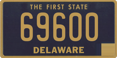 DE license plate 69600