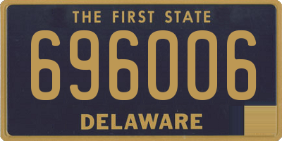 DE license plate 696006