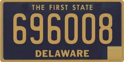 DE license plate 696008