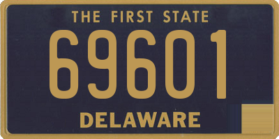 DE license plate 69601