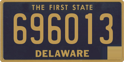 DE license plate 696013