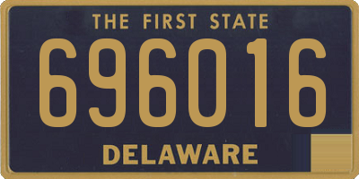 DE license plate 696016