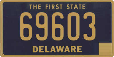 DE license plate 69603