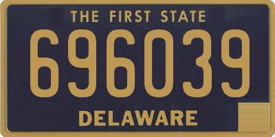 DE license plate 696039