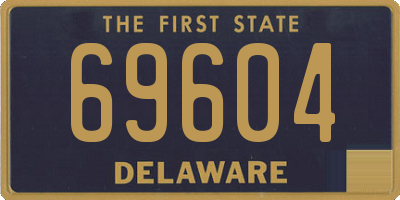 DE license plate 69604
