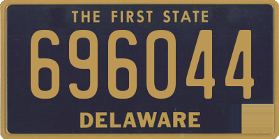 DE license plate 696044