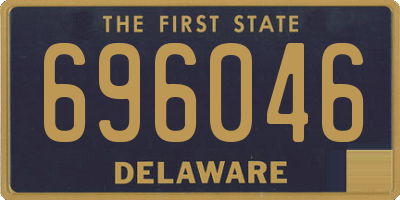 DE license plate 696046