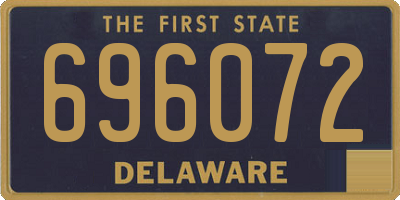 DE license plate 696072