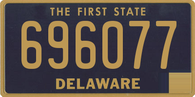 DE license plate 696077