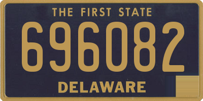 DE license plate 696082