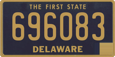 DE license plate 696083