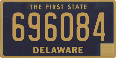 DE license plate 696084