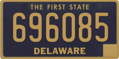 DE license plate 696085