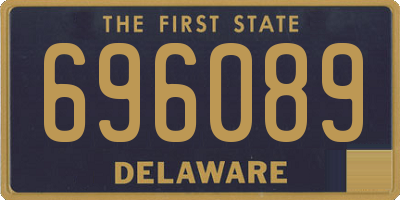 DE license plate 696089