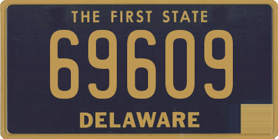 DE license plate 69609