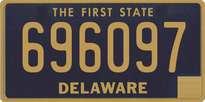 DE license plate 696097