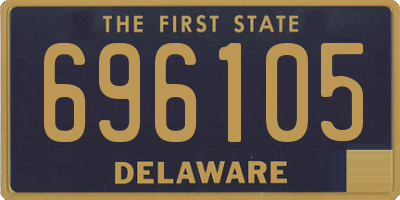 DE license plate 696105