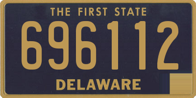 DE license plate 696112