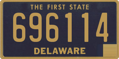DE license plate 696114