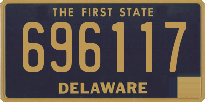 DE license plate 696117