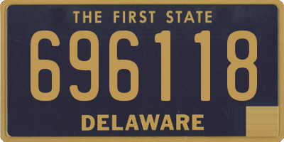 DE license plate 696118