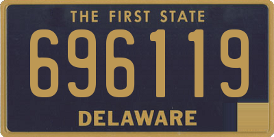 DE license plate 696119