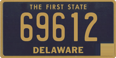 DE license plate 69612