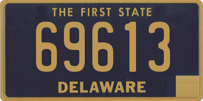 DE license plate 69613