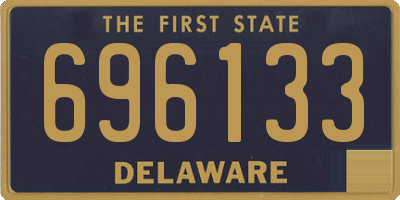 DE license plate 696133