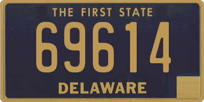 DE license plate 69614