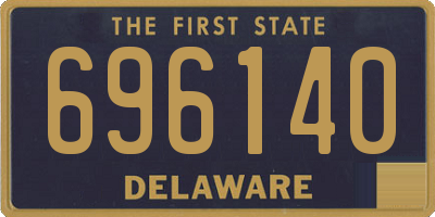 DE license plate 696140