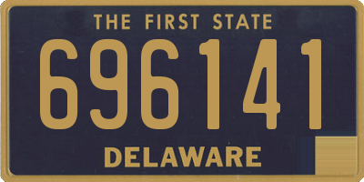 DE license plate 696141