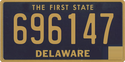 DE license plate 696147