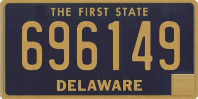 DE license plate 696149