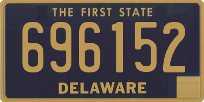 DE license plate 696152