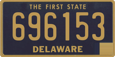DE license plate 696153