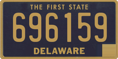 DE license plate 696159
