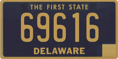 DE license plate 69616