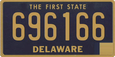 DE license plate 696166