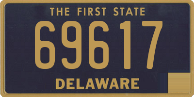DE license plate 69617