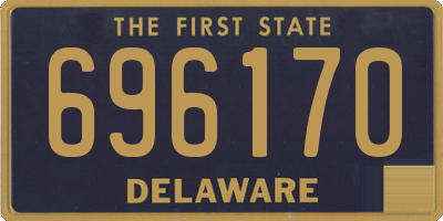 DE license plate 696170