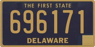 DE license plate 696171