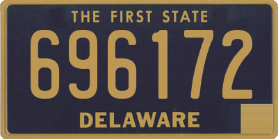 DE license plate 696172