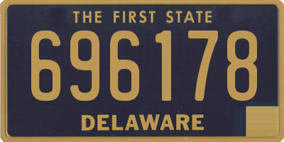 DE license plate 696178
