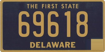 DE license plate 69618