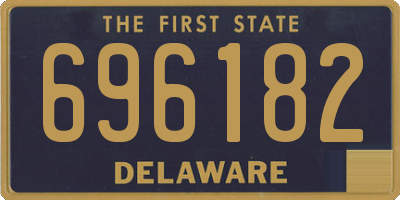 DE license plate 696182