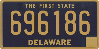 DE license plate 696186