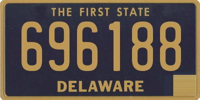 DE license plate 696188